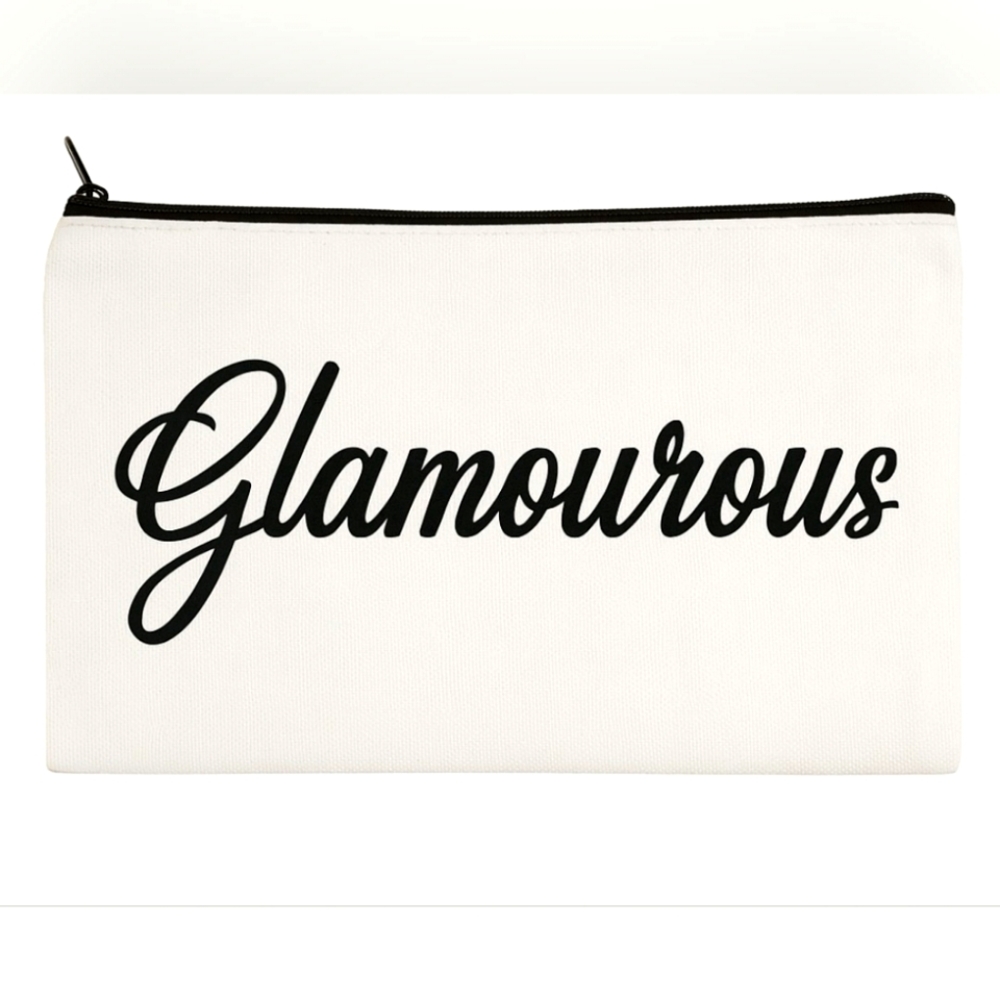 Glamorous Custom Canvas Makeup Bag
